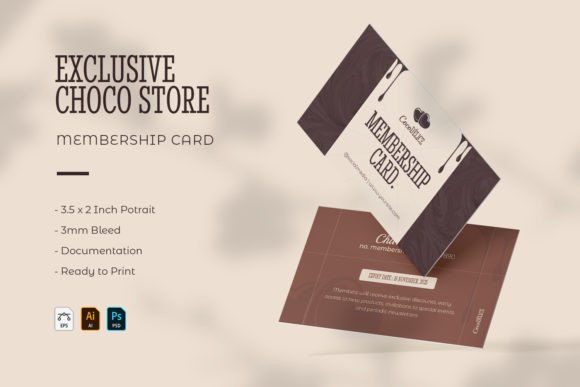 Chocolate Store - Membership Card Design