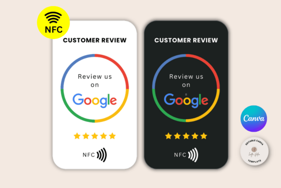 Double Sided NFC Google Review Card