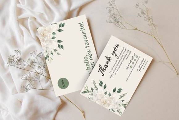 Elegant Floral Thank You Card: A Canva Template for Gratitude