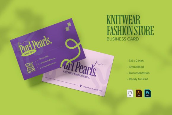 Elevating Brand Identity with the Knitwear Fashion Store - Business Card in a Digital-First Market