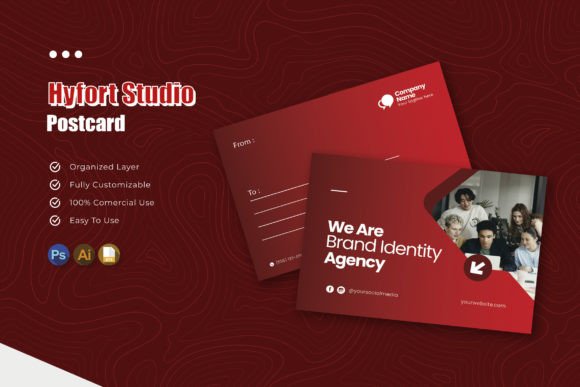 Hyfort Studio - Postcard Design Template