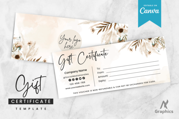 New Editable Gift Certificate Template