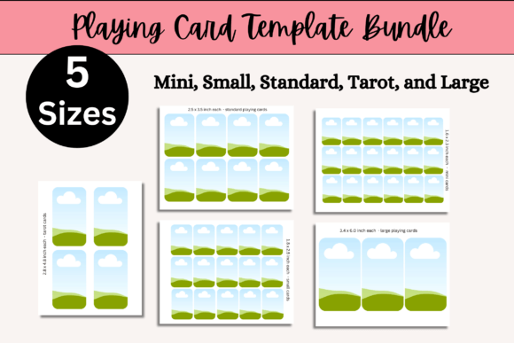 Playing Card Template Bundle- 5 Sizes