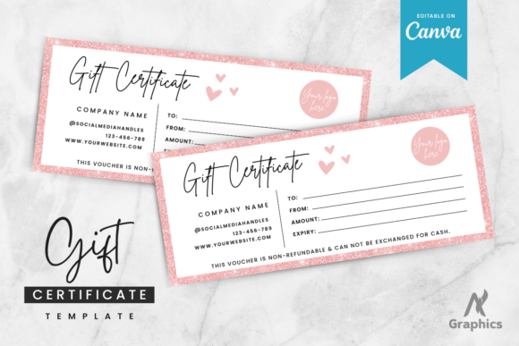 Rose Gold New Gift Certificate Template