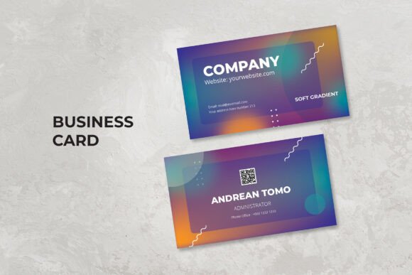 The Power of Gradient Color Theme Business Cards in Modern Branding